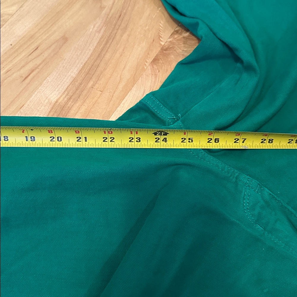 Judy Blue High Rise Crop Green Jeans Size 5 / 27 - Picture 5 of 11